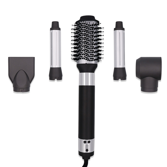 6 in 1 Hair Dryer Multi-styler Straight+Wavy High Speed Multifunction Interchangeable Adjustable Hair Blow