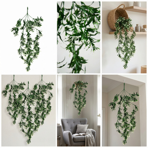 Artificial Hanging Green Creeper Plant Decorative Foliage Vine for Home Balcony <b>Wall</b> Garden Indoor Outdoor Decor - Product Image 6