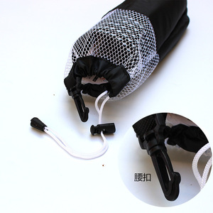 Sac en filet noir à cordon de serrage pour empiler les tasses, rangement portable pour accessoires de tasses Flying Saucer - Product Image 1