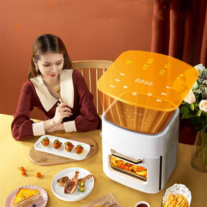 <span class=keywords><strong>Friteuse</strong></span> électrique de luxe avec fenêtre transparente et écran tactile, four électrique multifonction de 15l pour la maison - Product Image 6