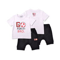 T-shirt et short d'été 100 % coton tricoté, respirant, séchage rapide, pour nouveau-né garçon et tout-petit, style décontracté et tendance