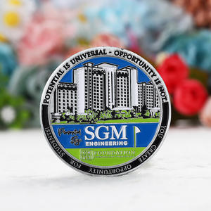 Moeda Comemorativa Personalizada de <span class=keywords><strong>Metal</strong></span> em Liga de Zinco com Esmalte Multicolorido e Logotipo em Relevo – Edição Especial de Golfe para o 25º Aniversário - Product Image 2