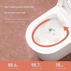 โถสุขภัณฑ์อัตโนมัติ ประหยัดน้ำ พร้อมเซ็นเซอร์เท้า ระบบเปิดฝาอัตโนมัติ แบบติด<span class=keywords><strong>ผนัง</strong></span> - Product Image 5