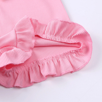Fabricants de vêtements en gros Logo personnalisé Vêtements pour enfants vierges Ensemble chemise et short en dentelle avec champignon Lot de vêtements pour enfants