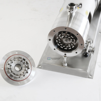 Mélangeur homogénéisateur à rotor et stator pour émulsion, à cisaillement élevé, en ligne, avec pompe