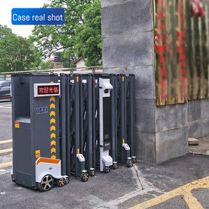 Porte télescopique rétractable intelligente en alliage d'aluminium, système de porte télescopique LPR, porte rétractable automatique pour usage industriel - Product Image 2