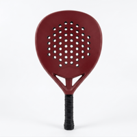 Raquette de padel ronde en fibre de carbone, design de haute qualité, impression de logo personnalisée, fabricant professionnel, prix d'usine