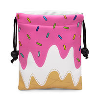 Pochette de golf portable en PU, design OEM, pour accessoires de golf personnalisés, avec porte-balles et porte-tee, sacs de rangement