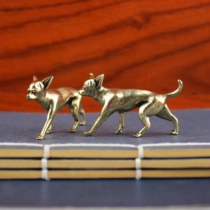 1 pièce, figurine décorative créative et mignonne de chiot sans poils en bronze, pour bureau ou table basse - Product Image 2