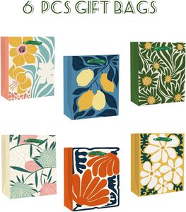 Bolsas <span class=keywords><strong>de</strong></span> Regalo <span class=keywords><strong>de</strong></span> Papel Kraft Reciclado Clash Flowers con Asas <span class=keywords><strong>de</strong></span> Cuerda <span class=keywords><strong>de</strong></span> Algodón, Opción <span class=keywords><strong>de</strong></span> Logotipo Personalizado en Relieve, Duraderas, Tamaño Mediano - Product Image 1