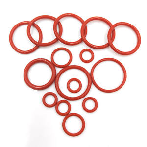 Joint torique en silicone rouge, diamètre du fil 7 mm, diamètre intérieur 100 mm, 506, étanche, résistant aux hautes températures, joints moulés par compression - Product Image 1