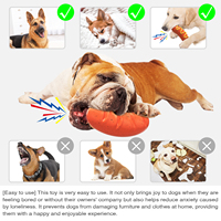 2025 jouet pour chien indestructible en forme de hot-dog jouet à mâcher grinçant robuste pour mâcheurs agressifs, flotteur et aller chercher tout-en-un