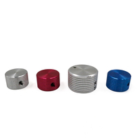 Amplificateur en Aluminium, bouton potentiomètre moleté, Volume Audio, contrôle des basses, boutons de guitare personnalisés en métal