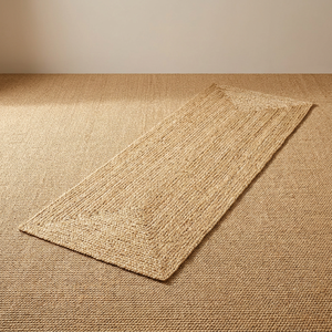 Handmade Jute Door Mat Braided <b>Entrance</b> <b>Rug</b> Reversible Non Slip Washable Floor Mat for Home Hotel - Product Image 1