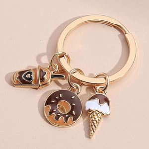 พวงกุญแจแฟชั่นน่ารักสำหรับใส่อาหารลายการ์ตูน<span class=keywords><strong>เค้ก</strong></span>เฟรนช์ฟรายส์<span class=keywords><strong>ชีส</strong></span>แซนวิชโดนัทแฮมเบอร์เกอร์ฮอทด็อกน้ำแข็งกาแฟทำจากโลหะ - Product Image 4