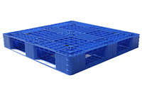 Palette Euro personnalisée Zhujiang ZJ1111-150, grande, robuste, double face, en plastique HDPE, grille en maille, entrée 4 directions, écologique