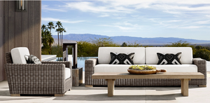 Meubles d'extérieur <span class=keywords><strong>en</strong></span> rotin de jardin extérieur Sassanid canapé Biarritz tissé à la main tout temps - Product Image 4