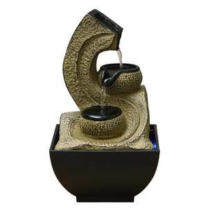 Fuente de Agua de Escritorio de Resina, Adorno de Agua Corriente, Decoración Ecológica para Oficina, Regalo - Product Image 5