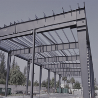Bâtiment préfabriqué léger de structure en acier pour l'atelier d'entrepôt en métal de maison préfabriquée