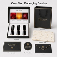 Kleine Mengen Individuelle Geschenkbox für Lippenstift und Parfümöl-Probeset Faltbare Kartonverpackung mit Logodruck
