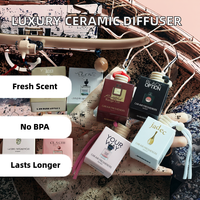 Diffuseur de parfum en verre décoratif de luxe de style européen 50 ml, longue durée, DIY, aromathérapie, huile essentielle, sans BPA