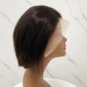 Perruques en cheveux humains 12A en gros, perruque frontale en dentelle 13x4, perruque ultra-lisse, perruques frontales en dentelle HD sans colle, perruque bob en cheveux humains pour femmes - Product Image 3