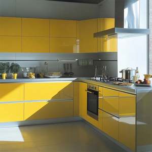 Cuisine moderne de luxe sur mesure en bois massif avec plan de travail en acier inoxydable, granit ou quartz, design comprenant évier et dosseret pour l'ensemble - Product Image 4