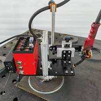 YHB-FL Nouveau Robot de Soudage d'Angle Portable Léger en Acier Inoxydable à Bride Plate, Tracteur de Soudage MIG Multifonction Réglable 110V/220V