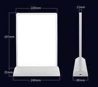 Prix bas Offre Spéciale Portable A4 Led Menu Conseil Stand Personnalisé Publicité Boîtes À Lumière De Bureau