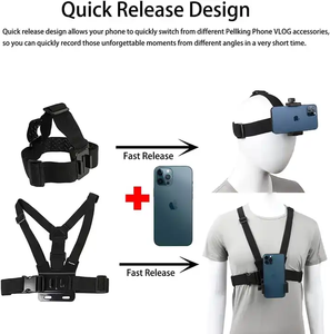 Correa de Pecho para Teléfono Móvil, Soporte de Cintura para POV VLOG, Clip para <span class=keywords><strong>iPhone</strong></span>, GoPro, DJI <span class=keywords><strong>Osmo</strong></span> Action 6 5 4, Insta360 - Product Image 3