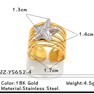 Klasik Zamansız Paslanmaz Çelik 18 Ayar Altın Kaplama Solmaz Yüksek Parlaklık Rafine Günlük Gezi <span class=keywords><strong>X</strong></span> Şekilli Bant Yüzük Kadın Moda Kutusu - Product Image 5