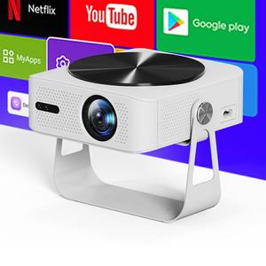 Projecteur Android 4K prêt pour la diffusion en 4K, modèle 2026, LCD haute luminosité, utilisation de jour, Bluetooth sans fil, CE ROHS, fabricants de vidéoprojecteurs A005 - Product Image 1