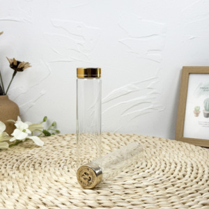 Infusor de té con tapón de rosca con tubos de ensayo de vidrio para embalaje de frijoles de vainilla Botellas de vidrio duraderas - Product Image 3