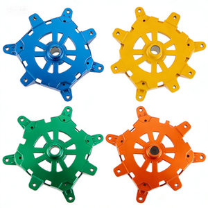 Cache-magnéto de moto en alliage d'aluminium CNC de précision - Cache-stator vert anodisé - Product Image 3