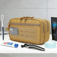 Sac de voyage tactique pour hommes de 4,5 L, sac de rangement multifonctionnel pour articles de toilette, trousse de rasage, sac de rangement pour cosmétiques, sac de toilette portable pour l'extérieur B0021
