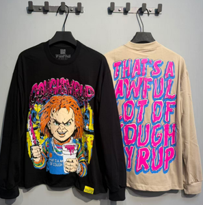 Sudadera con Capucha Gráfica de Alta Calidad con Estampado de 'That's A Awful Lot Of Cough Syrup', Personalizada con Impresión Puff, Estilo Urbano Unisex Oversize - Product Image 1