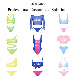 Conjunto de Bikini Brillante para Mujer y Camisa Casual con Cordón para Hombre, Traje de Vacaciones Personalizado para Parejas, Ropa de Baño para Él y Ella - Product Image 4