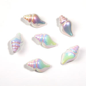 20*35mm Colorful Seashell <b>Beads</b> Acrylic Ocean <b>Shell</b> Pearl Spacer <b>Beads</b> for DIY Bracelet Jewelry Making DIY Pen Decor Accessories - Product Image 3