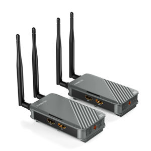 Transmisor y Receptor Inalámbrico HD-MI, Extensor de 1640 Pies, 1080P, Compatible con Control por Aplicación, Control Remoto IR para Cámara, Proyector, Hogar y Oficina - Product Image 1