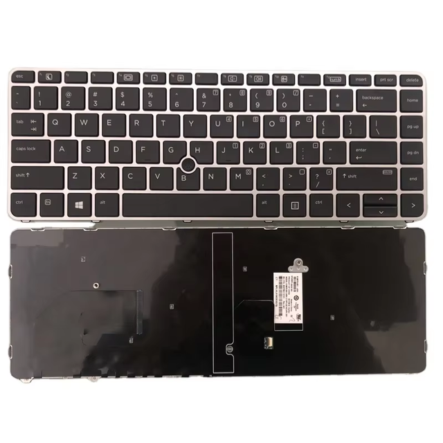 Laptop Keyboard for HP Elitebook 840 G3 848 G3 745 G3 US Keyboards With Point English Notebook Keyboard Silver Frame