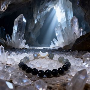 Bracelet en pierre naturelle avec perles de verre colorées, énergie positive, article à forte marge de profit, réduction sur les achats en volume - Product Image 3