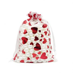 Sacs en organza noir personnalisés avec cordon de serrage, emballage cadeau, fête, mariage, réutilisables, recyclables, sacs en tulle - Product Image 3