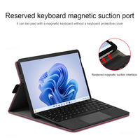Housse en cuir intelligente pour Microsoft Surface Pro 9 8 2022 13 Pro 7 6 5 4 7 Plus 12.3 pouces coque souple étuis de protection pour tablette