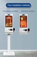 Terminal de commande automatique intelligent de 21.5 "pour une utilisation en intérieur Kiosque de paiement en libre-service de restauration rapide pour KFC McDonald's pour l'équipement de restaurant