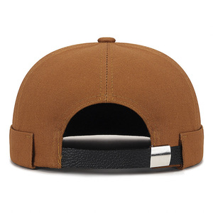 Unisex Landlord Hat Coffee Color Striped Sunshade Breathable Adult Street Dance Style - Product Image 2