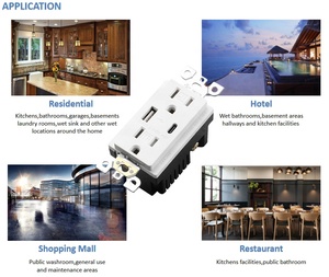 Barep loại một loại C <span class=keywords><strong>USB</strong></span> điện Ổ cắm ổ cắm ổ cắm <span class=keywords><strong>USB</strong></span> C cắm tường ổ cắm với <span class=keywords><strong>USB</strong></span> - Product Image 3