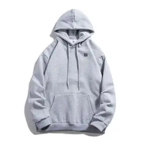 Usb akülü isıtmalı kadın erkek ceket akıllı sıcaklık kontrolü açık klasik tarzı ısıtmalı Hoodie