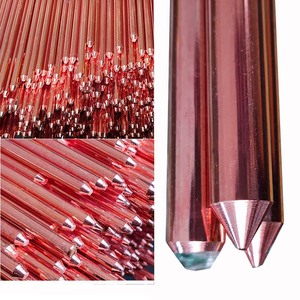 מוט קרקע נחושת clad אדמה מוט מפעל מחיר חומר עפר סין יצרן נחושת משובץ להגנה ברק - Product Image 3