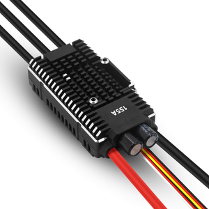 Contrôleur de vitesse électrique sans balais en alliage d'aluminium 32 bits 155A 3-8S pour hélicoptère et drone à aile fixe - Product Image 1