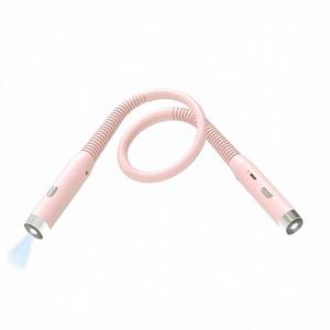 Lámpara de Lectura LED de Doble Cabezal para Dormitorio, con Correa para el Cuello, Tres Colores, Flexible, Ajustable, Recargable y Regulable, Superventas - Product Image 1